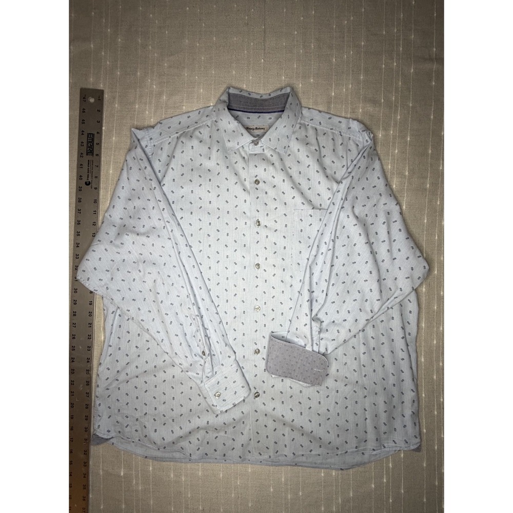 Tommy Bahama Mens Blue Button Up XL - Picture 1 of 5